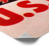 ダウン！ – 米海兵隊 ポスター (角)