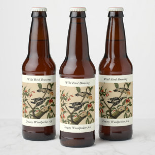 ダウンWoodpecker - Audubon's Birds of America ビールラベル