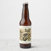 ダウンWoodpecker - Audubon's Birds of America ビールラベル (正面)