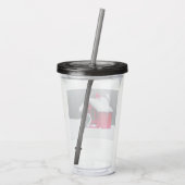 ダウンWoodpecker's 絵画 - Bird Artオリジナル アクリルタンブラー (裏面)