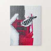 ダウンWoodpecker's 絵画 - Bird Artオリジナル ジグソーパズル (縦)