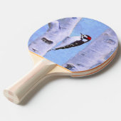 ダウンWoodpecker's 絵画 - Bird Artオリジナル 卓球ラケット (正面アングル)