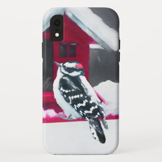 ダウンWoodpecker's 絵画 - Bird Artオリジナル Case-Mate iPhoneケース (裏面)