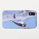 ダウンWoodpecker's 絵画 - Bird Artオリジナル Case-Mate iPhoneケース (裏面(横))