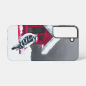 ダウンWoodpecker's 絵画 - Bird Artオリジナル Samsung Galaxyケース (裏面横)