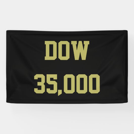 ダウ35000株式市場お祝い 横断幕 (横)