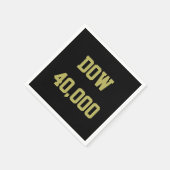 ダウ40000株式市場お祝い スタンダードカクテルナプキン (角)