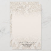 ダエレガントマフランスのスクアイボリープロフェッショナル事業  便箋 (正面/裏面)