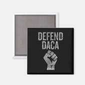 ダカを守ろう Resist拳マーク ダメージ加工デザイン マグネット (正面/裏面)