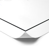 ダカバングラデシュの地図と旅行シンプルにミニマルついて ポスター (角)