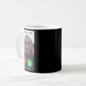 ダカヴィー豚がミームジョン豚ミームを呼んでいる コーヒーマグカップ (正面左)