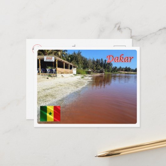 ダカール – セネガル – パノラマ –  ポストカード (正面/裏面インサイチュ)