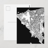 ダカール セネガル 地図 ポストカード (正面/裏面)
