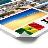 ダカールI Love – セネガル –  ポスター (角)