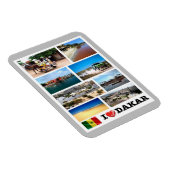 ダカールI Love – セネガル –  マグネット (右側)