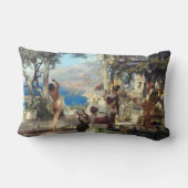 ダガーの女性踊り ランバークッション (裏面)