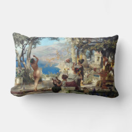 ダガーの女性踊り ランバークッション