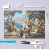 ダガーの女性踊り 薄葉紙 (クラフト)