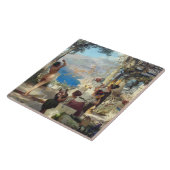 ダガーの間の美しい女性踊り タイル (側面)