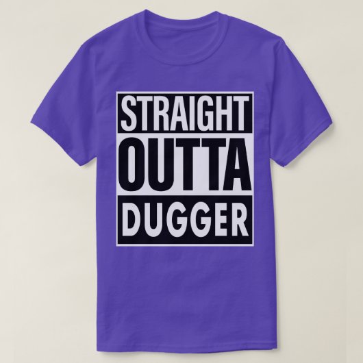 ダガー名ストレートアウトタダガー Tシャツ (デザイン正面)