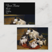 ダギーを持つ母犬 名刺 (正面/裏面)