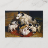 ダギーを持つ母犬 名刺 (裏面)