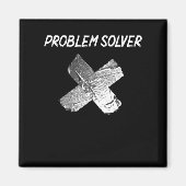 ダクおもしろいテープジョーク怠惰な皮肉な夫の父 マグネット (正面)