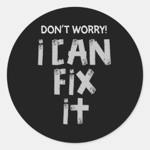 ダクおもしろいテープジョーク怠惰な皮肉な夫の父 ラウンドシール