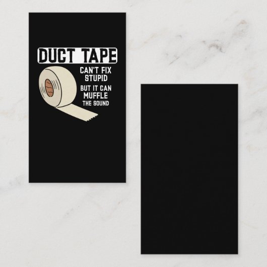 ダクおもしろいトテープジョーク男性夫父 名刺 (正面/裏面)