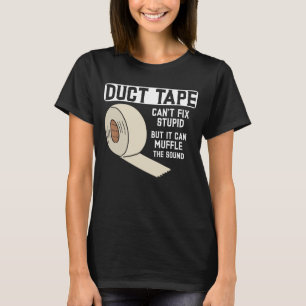 ダクおもしろいトテープジョーク男性夫父 Tシャツ