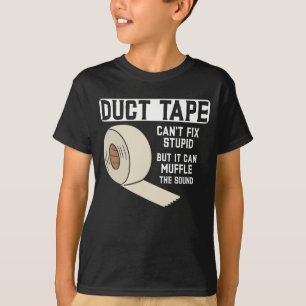 ダクおもしろいトテープジョーク男性夫父 Tシャツ