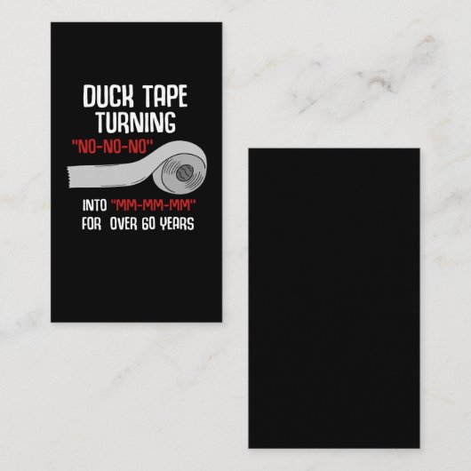 ダクおもしろいトテープ怠け者夫おじいちゃん 名刺 (正面/裏面)