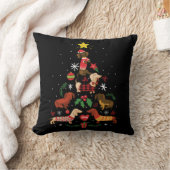 ダクシおもしろいュントクリスマスツリー クッション (ブランケット)
