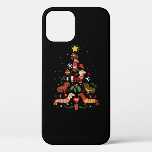 ダクシおもしろいュントクリスマスツリー Case-Mate iPhoneケース (裏面)