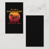 ダクシュおもしろいント皮肉の犬派 名刺 (正面/裏面)