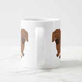 ダクシュパーソナライズされたントデザイン ジャンボコーヒーマグカップ (裏面)