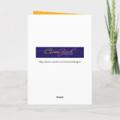 ダクシュンおもしろいドスニフィングゴールデンリトリーバーお尻 カード (裏面)