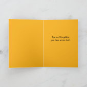 ダクシュンおもしろいドスニフィングゴールデンリトリーバーお尻 カード (内部)