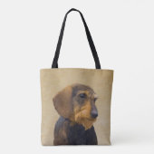 ダクシュントのオリジナル犬芸絵画術 トートバッグ (裏面)