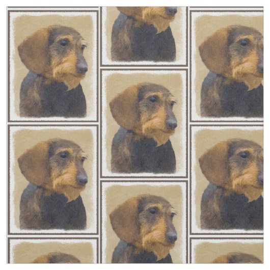 ダクシュントのオリジナル犬芸絵画術 ファブリック (見本)