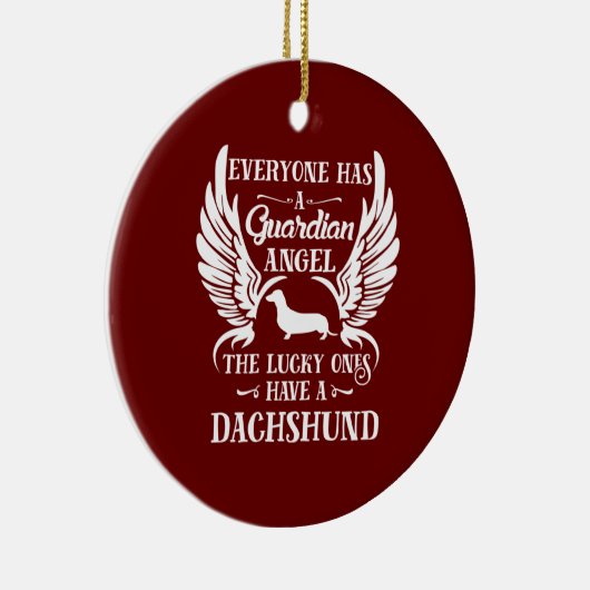 ダクシュントの愛犬の守護天使 セラミックオーナメント (右)