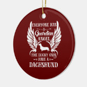 ダクシュントの愛犬の守護天使 セラミックオーナメント (左)