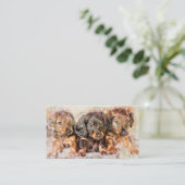 ダクシュントウィーナードッグパッピー 名刺 (スタンド正面)