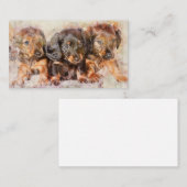 ダクシュントウィーナードッグパッピー 名刺 (正面/裏面)