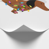 ダクシュントクリおもしろいスマスツリーライト ラッピングペーパー (角)