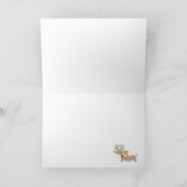 ダクシュントクリスマスカードウィーナードッグ サンキューカード (内部)