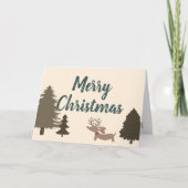 ダクシュントクリスマスカードウィーナードッグ サンキューカード (正面)