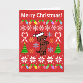 ダクシュントクリスマスサンタハット シーズンカード