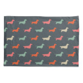 ダクシュントシルエットウィーナードッグラバーズ 枕カバー (裏面)