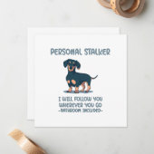 ダクシュント個人ストーカー ノートカード (正面/裏面インサイチュ)